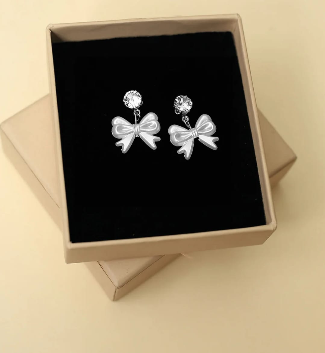 Bow Korean earrings