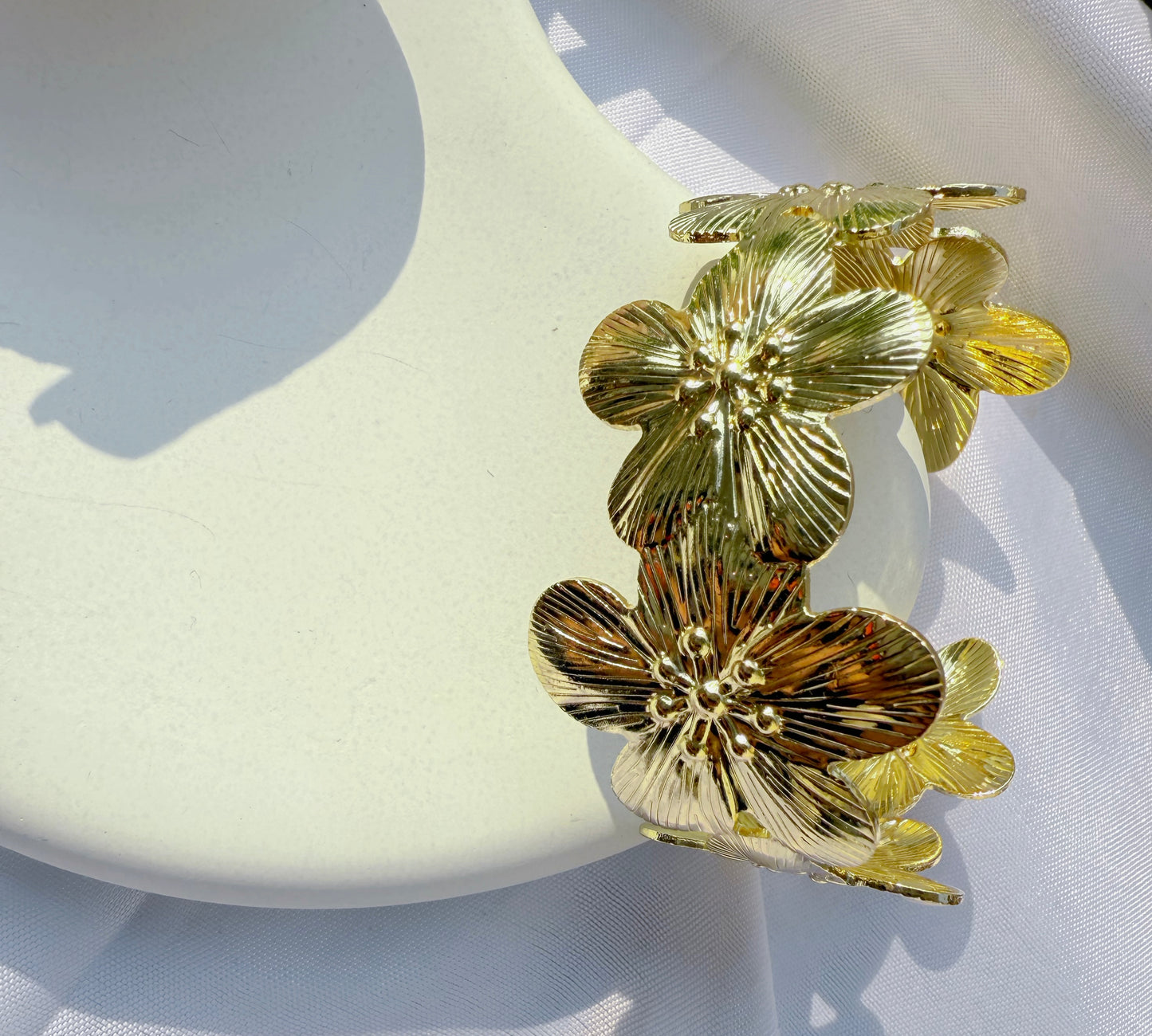 Golden Blossom Cuff