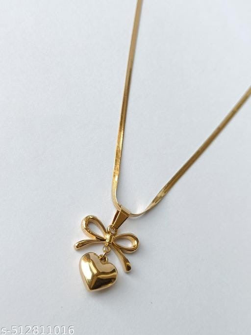 Heart and Bow Pendant