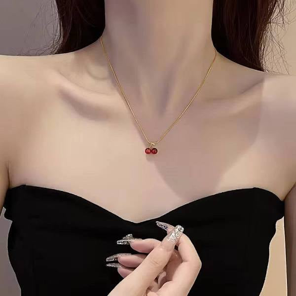 The Red Cherry Necklace