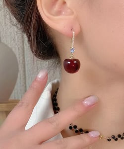 Cherry Drop Earrings