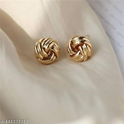 Mini Gold Knot Earrings