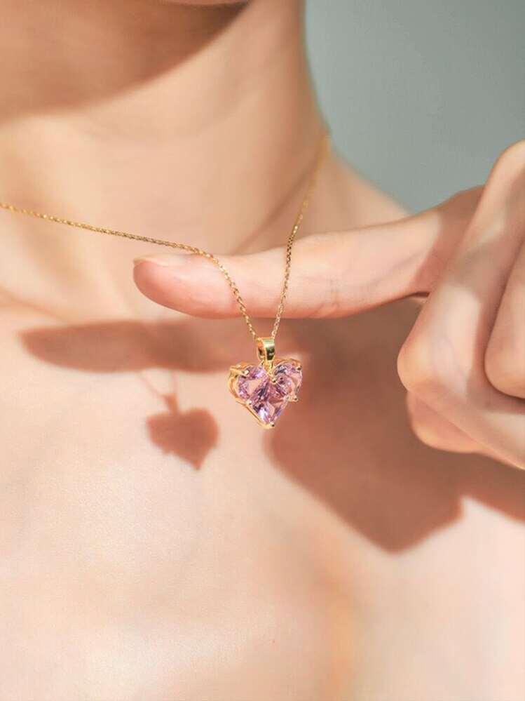 Pink Heart Necklace