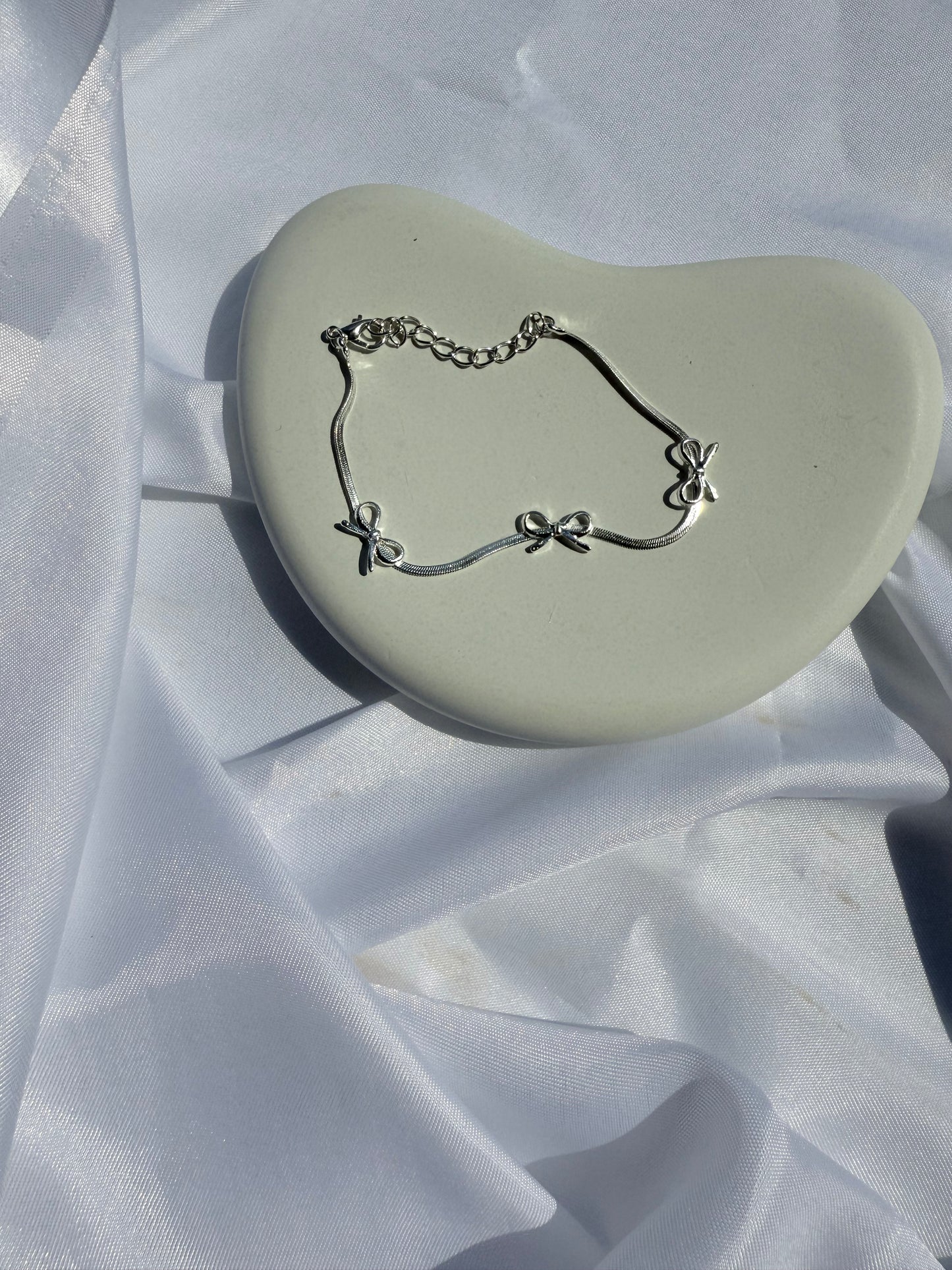 Silver Bow bracelet