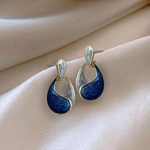 Enamel Waterdrop Earrings