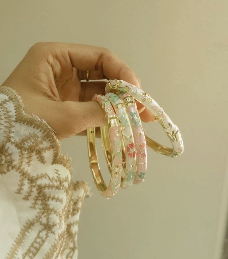 Enamel Bangle Bracelets