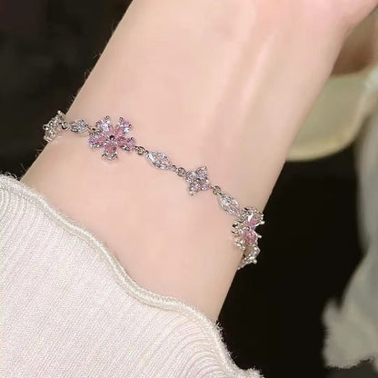 Elegant Crystal Flower bracelet