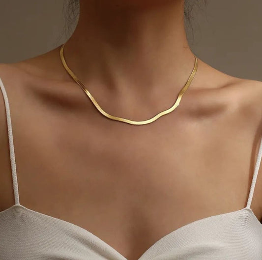 18k Gold Plated snake Chain