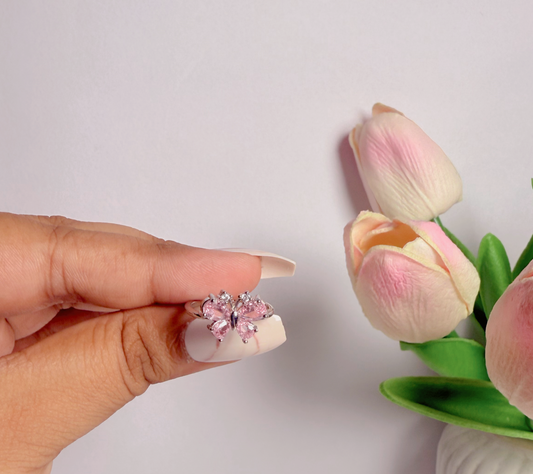 Dreamy Butterfly Ring-Pink