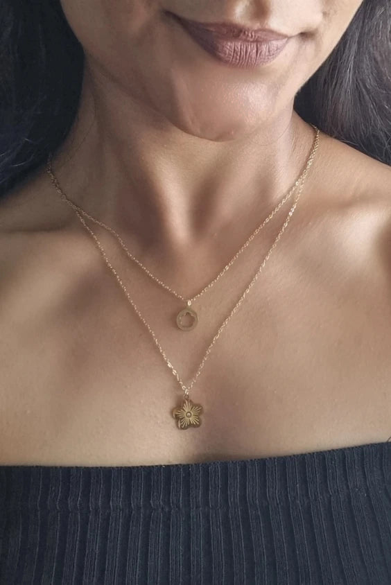 Flower Layered Necklace