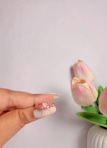 Cute Lily Heart Ring