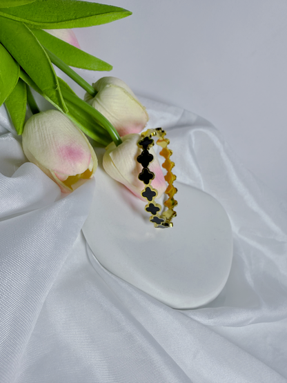 Black Clover Bangle Bracelet