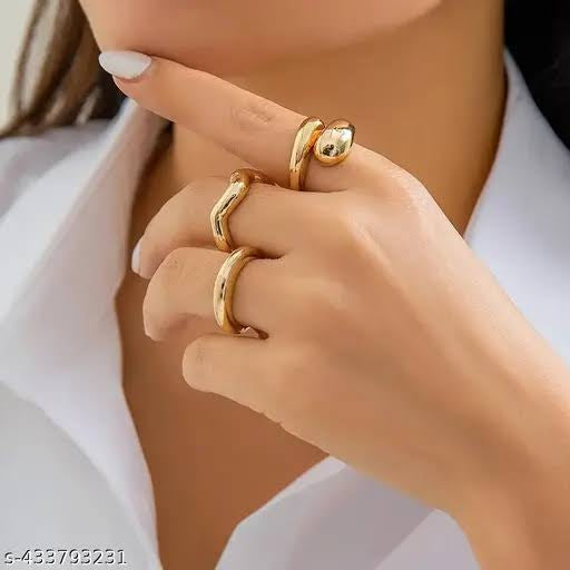 Gold Ring (set of 3)