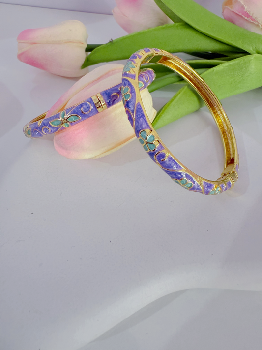 Vintage Enamel Bangles-3