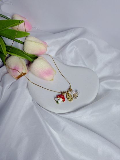Tulip Vintage Charm Necklace