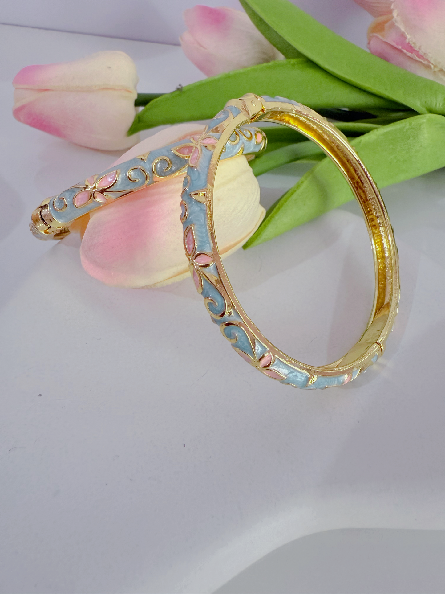 Vintage Enamel Bangles-1