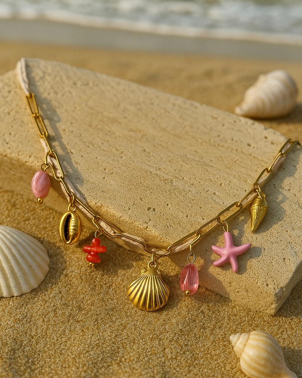 Sea Shells Charm Necklace