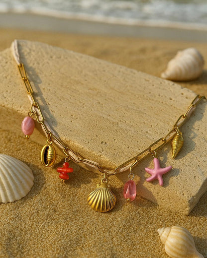 Sea Shells Charm Necklace