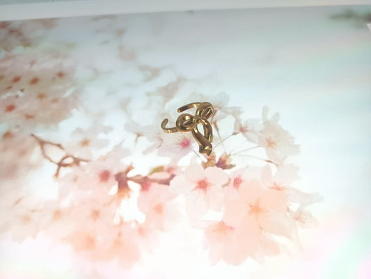 Gold plated Bow Ring