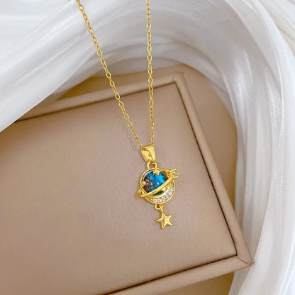 Mini Saturn Necklace