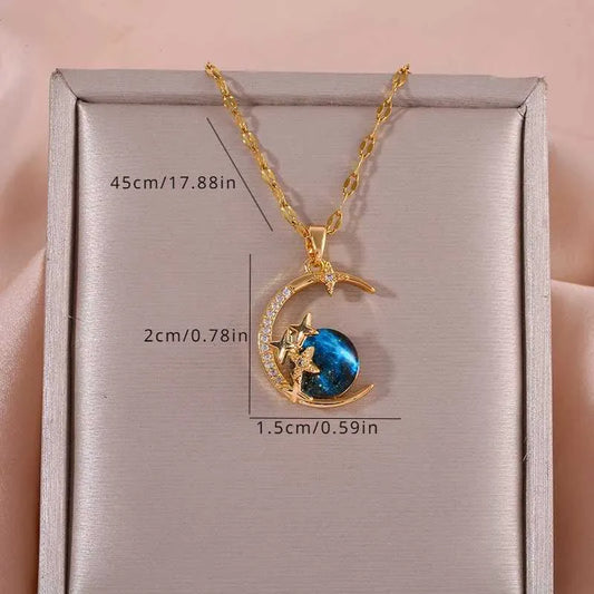 Blue Moon Necklace