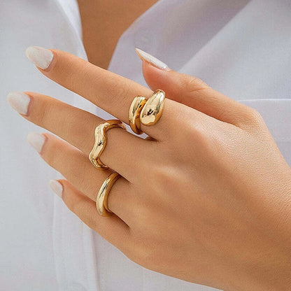 Gold Ring (set of 3)