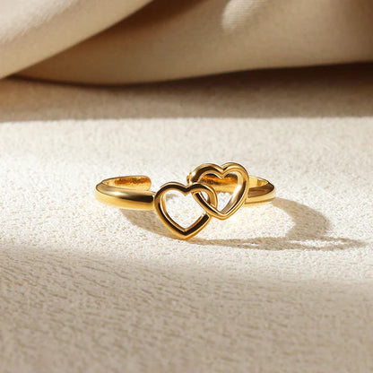 Double Heart Ring