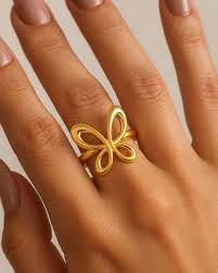 Hollow Butterfly Ring