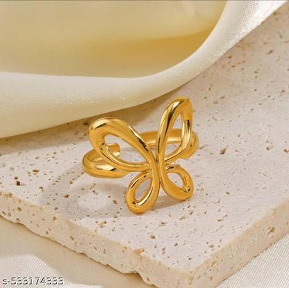 Hollow Butterfly Ring