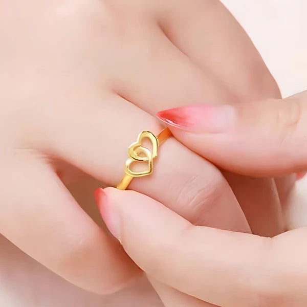 Double Heart Ring