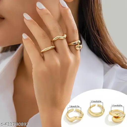 Gold Ring (set of 3)