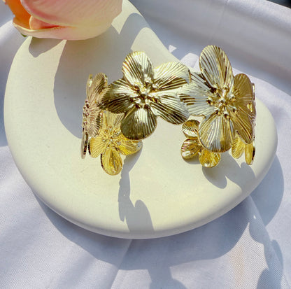 Golden Blossom Cuff