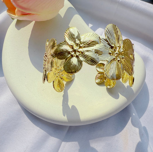 Golden Blossom Cuff