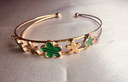 Green Clover Fancy Kada