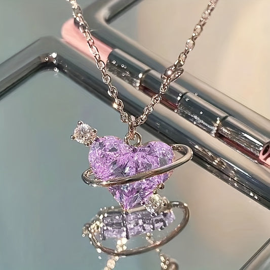 Purple Heart Necklace