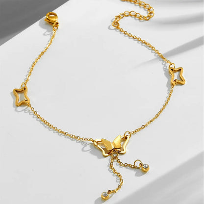 Butterfly Hollow Charm Bracelet