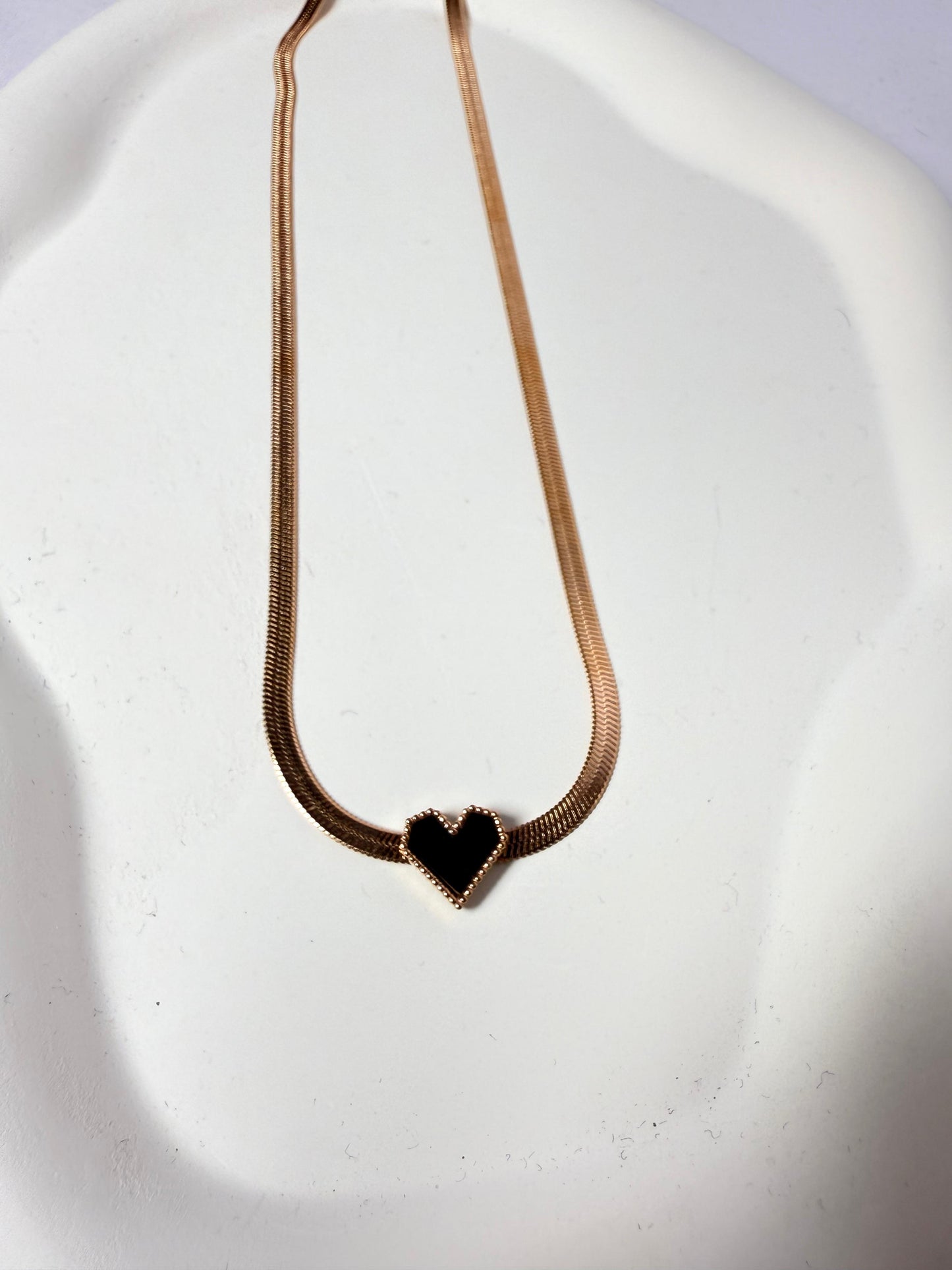 Black Heart Necklace