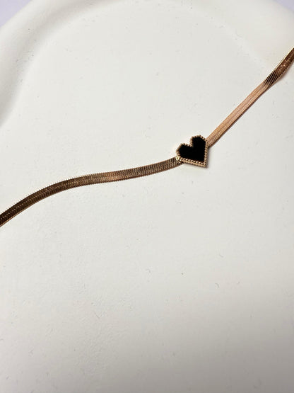 Black Heart Necklace