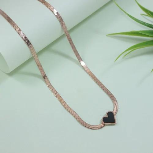 Black Heart Necklace